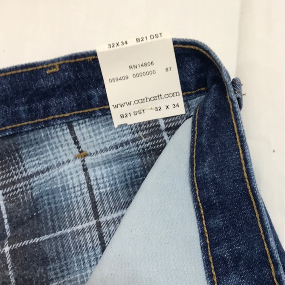 Vintage Carhartt flannel lined relaxed jeans. - Picture 9 of 9